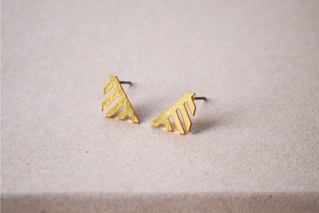 Aretes mini Kindi - Colibrí