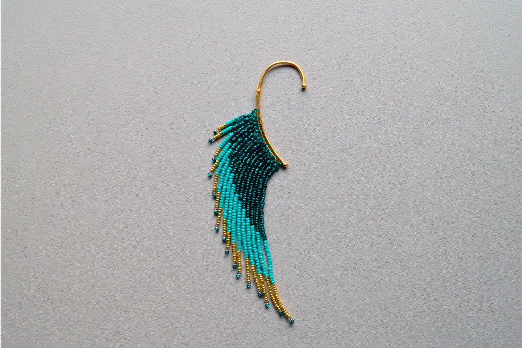 Earcuff Pinachu - Corona de Plumas