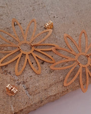 Aretes Pasión Salvaje con detalles de fabricación