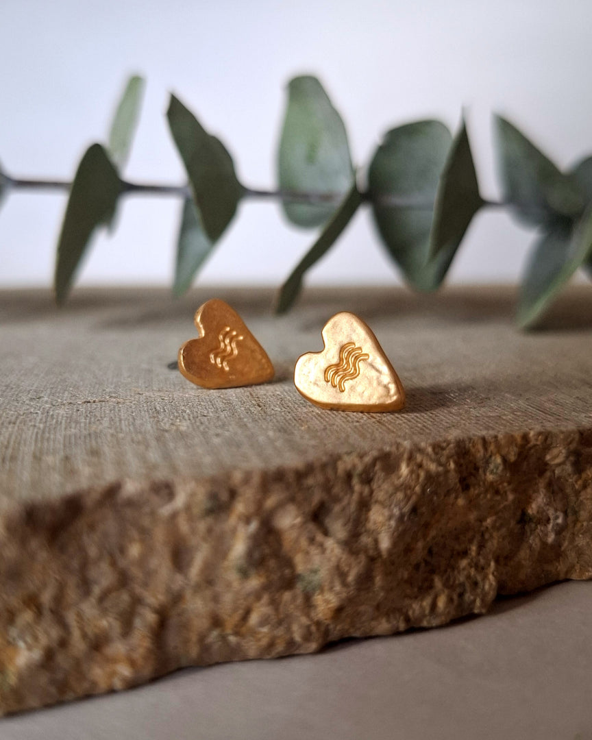 Aretes Topo Núkukaule Corazón