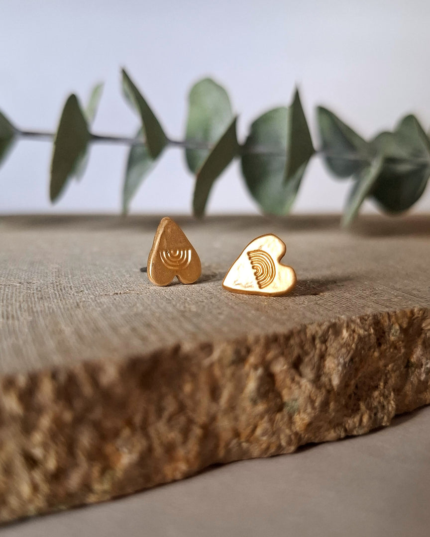 Aretes Topo Núkukaule Corazón